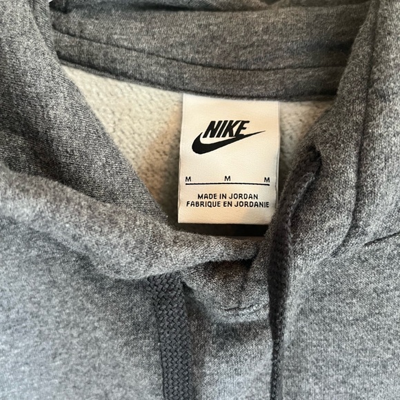 Nike Gray Sweatshirt Soft Cotton-Blend Athletic Wear - Picture 2 of 5